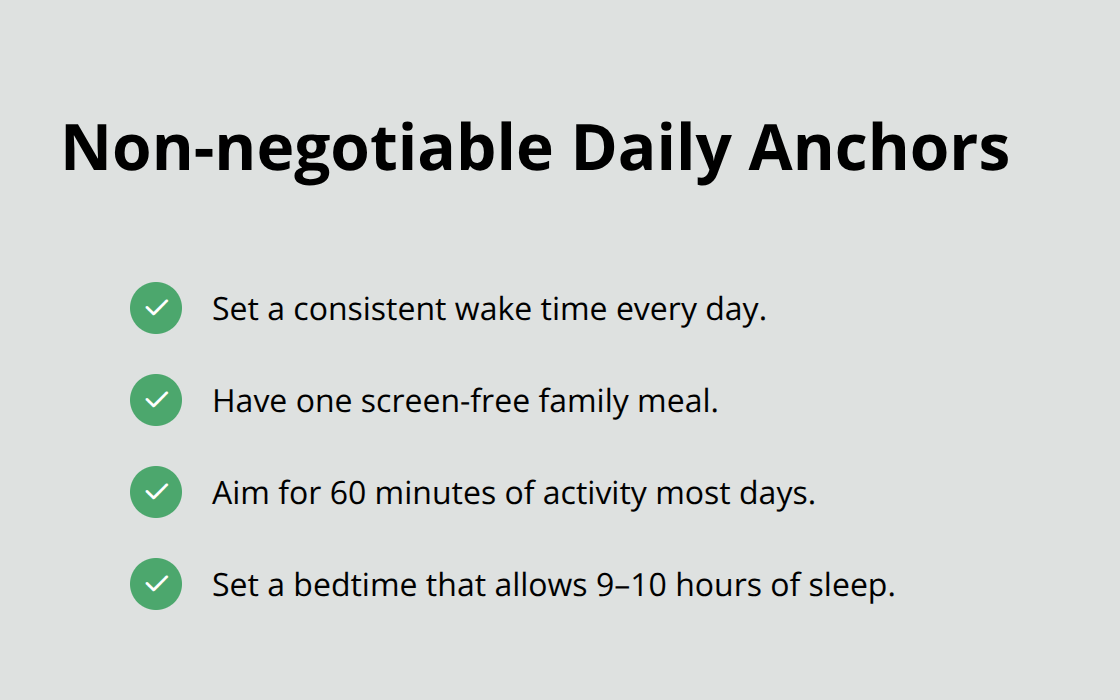 Checklist of daily routines that support a depressed teen at home. - parent support teen depression